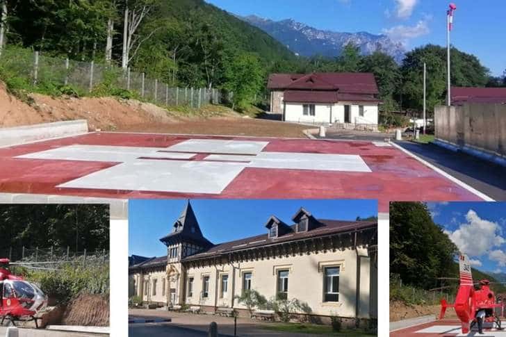 Elicopterul SMURD a aterizat în siguranță pe heliportul de la Spitalul Sinaia