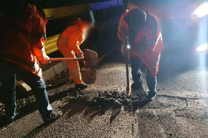 CNAIR, amendată de Poliție din cauza unei gropi apărute pe DN1, între Comarnic și Sinaia