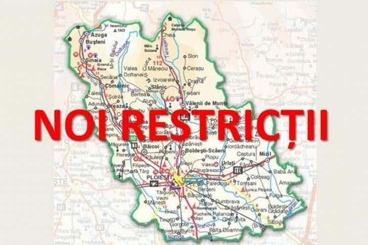 CJSU Prahova va decide azi noi restricții în localitățile cu rata mare de infectare