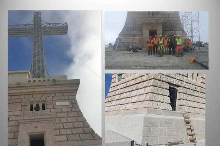 Restaurarea Crucii Caraiman, aproape de final. Anul viitor, monumentul va fi deschis vizitatorilor