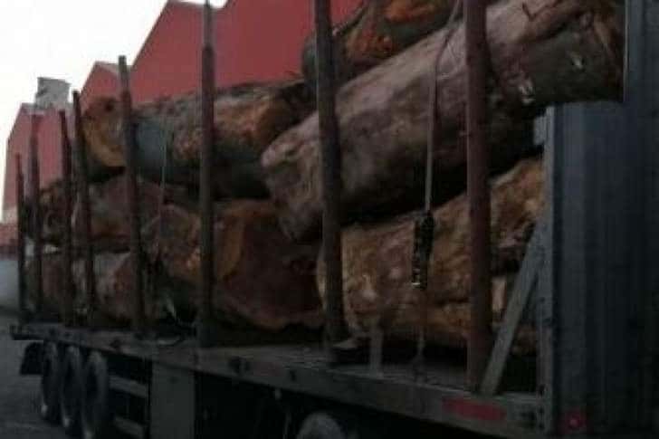 Trafic restricționat pe DN72, la Stoenești, din cauza unui TIR cu lemne care s-a defectat