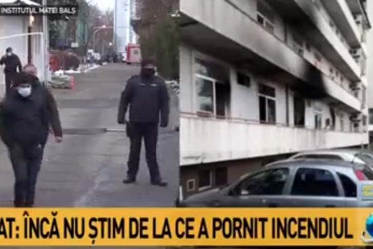 Patru pacienți au decedat în incendiul de la Matei Balș