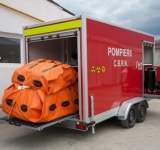 Un laborator mobil a fost solicitat pentru identificarea sursei mirosului de gaze din blocul de pe strada Timotei Cipariu