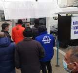 Blocaj la parcarea de la Halele Centrale din Ploiești - video