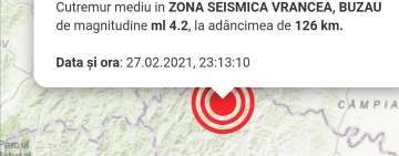 Cutremur de 4,2 grade, la 77 kilometri de Ploiești