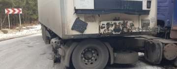 DN1A, blocat la Cheia de un TIR cu bere
