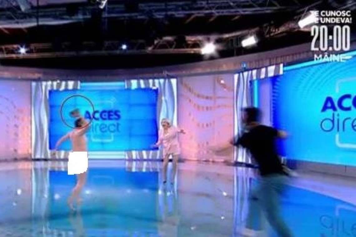 Video - Mirela Vaida, de la Antena 1, a fost atacată în direct cu o cărămidă, de o femeie dezbrăcată