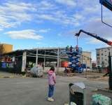 Vechea structură a magazinului Lidl Mihai Bravu, demolată bucată cu bucată