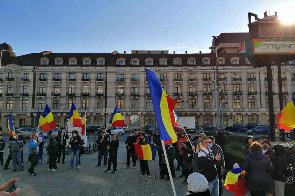 Protest la Ploiești împotriva restricțiilor impuse de Guvernul Cîțu - video