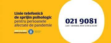 Ajutor psihologic gratuit pentru românii afectați de consecințele pandemiei