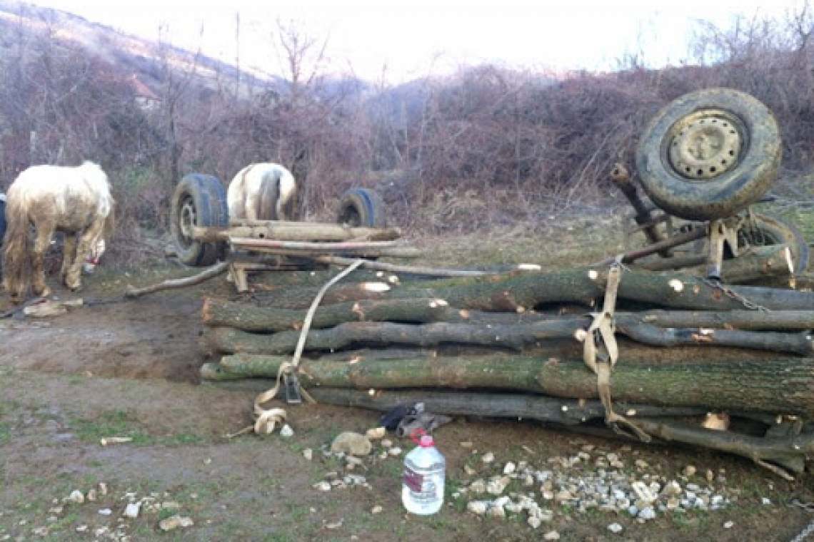 O femeie a fost rănită grav după un accident de căruță, în Lapoș