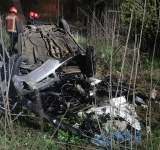 Conductă de gaze avariată, la Băltița, în urma unui accident rutier