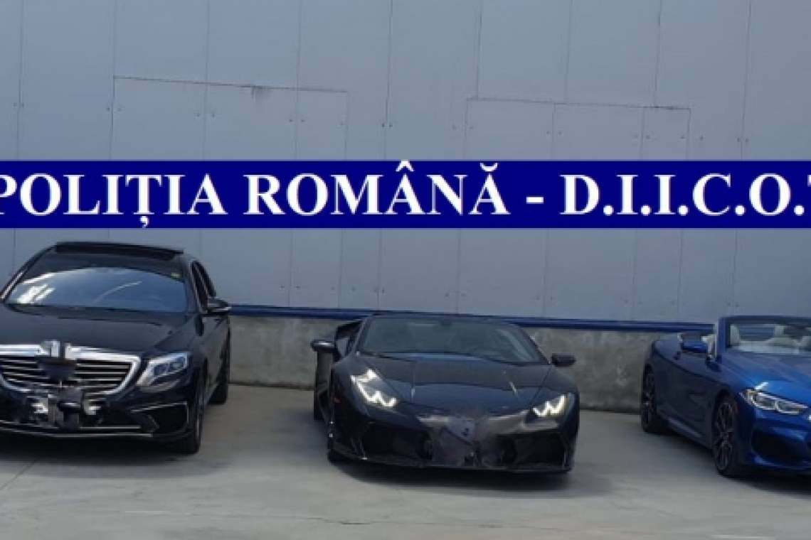 Ce autoturisme de lux au ridicat polițiștii de la suspecți de fraude bancare - video