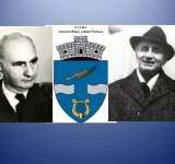 Doi scriitori renumiți ai României - simbol pe stema comunei Blejoi