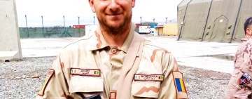 Lt-col Valentin Albu, jandarmul ploieștean care a consiliat trupele afgane, timp de șase luni