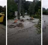 O stradă din Breaza, măturată două zile la rând de ape! - video