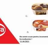 Înghețată cu oxid de etilenă peste limita legală, retrasă de la vânzare dintr-un lanț de magazine