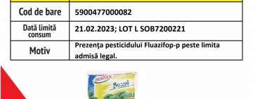 Broccoli cu pesticide peste limita admisă, retras de la vânzare din lanțul de magazine Cora, inclusiv de la Ploiești