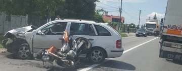 Trafic restricționat pe DN1A, la Gura Vitioarei, din cauza unui accident