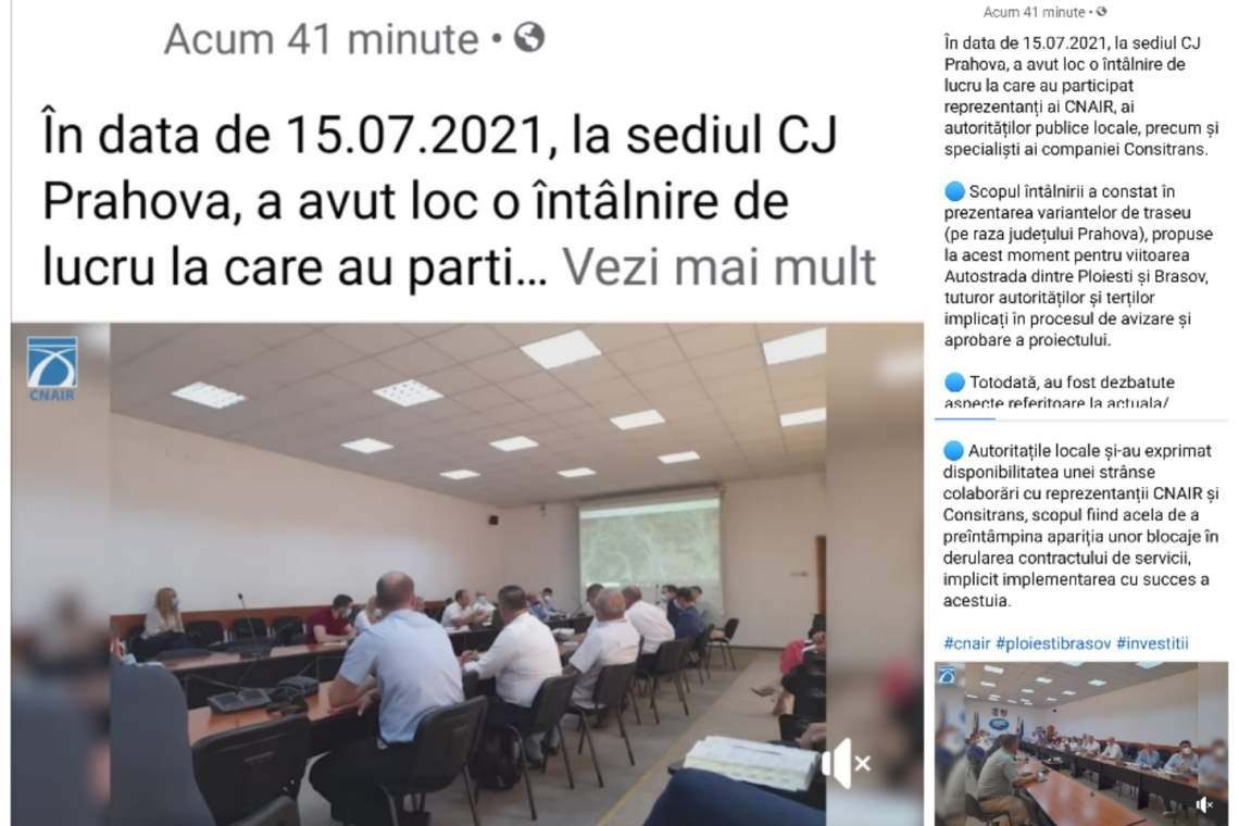 Transparenților! Prahovenii nu trebuie să știe ce discutați despre autostrada Ploiești-Brașov? 