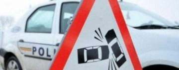 O mașină a Poliției Locale Albești Paleologu, implicată într-un accident rutier