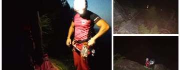 Doi turiști "echipați" cu funie de la supermarket au fost recuperați de salvamontiști în miez de noapte de pe un traseu dificil din Bucegi