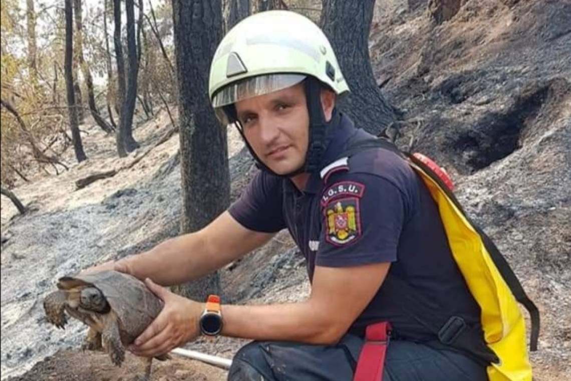  Pompier prahovean, salvator în infernul flăcărilor din Grecia
