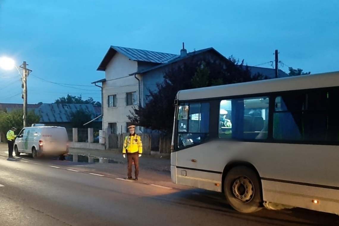 Acțiune de control a polițiștilor de la Rutieră pe DN1 