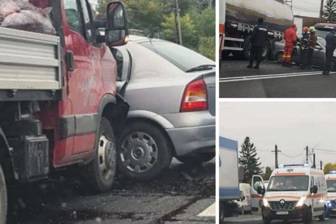 Un nou accident produs pe DN1B, la Valea Călugărească. Unul dintre șoferi are 87 de ani