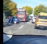 Doi răniți, într-un accident rutier produs la Gura Vitioarei, pe DN1A