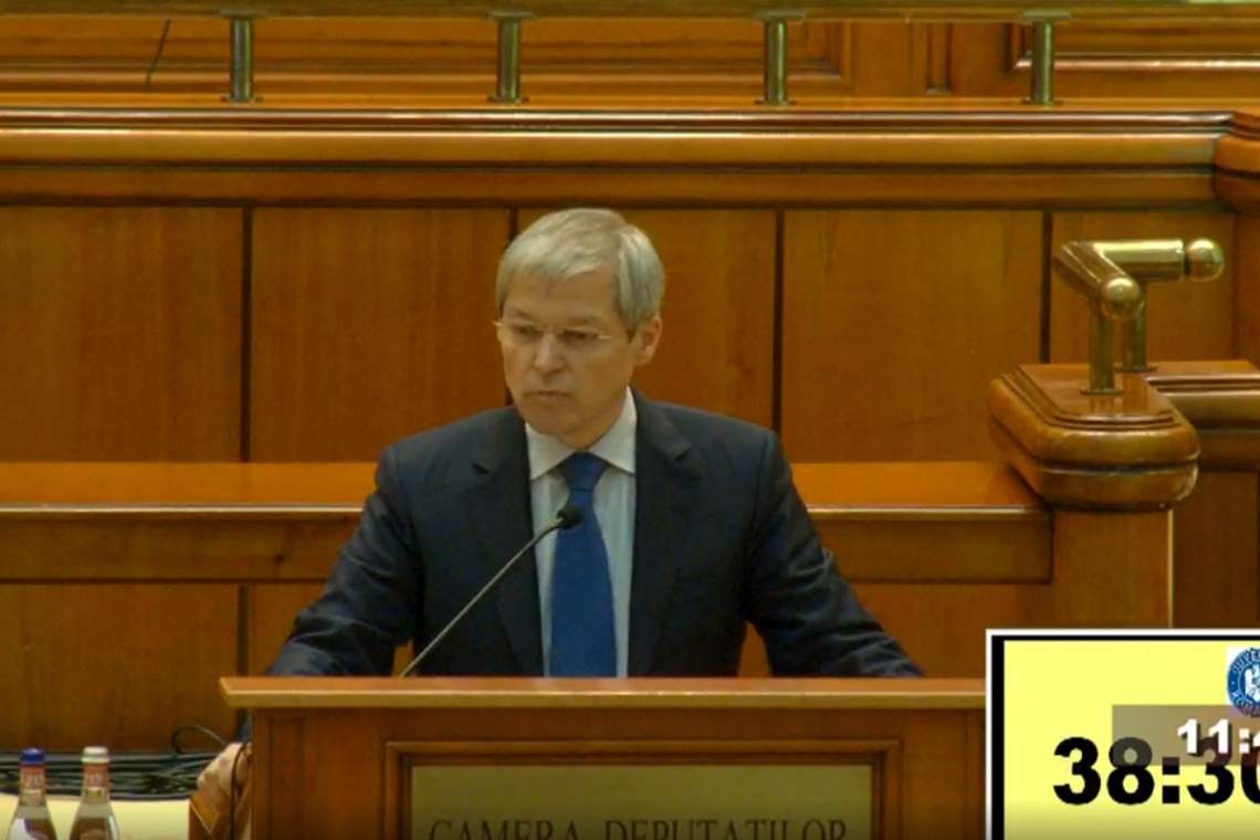 Guvernul Cioloș a fost respins de Parlamentul României