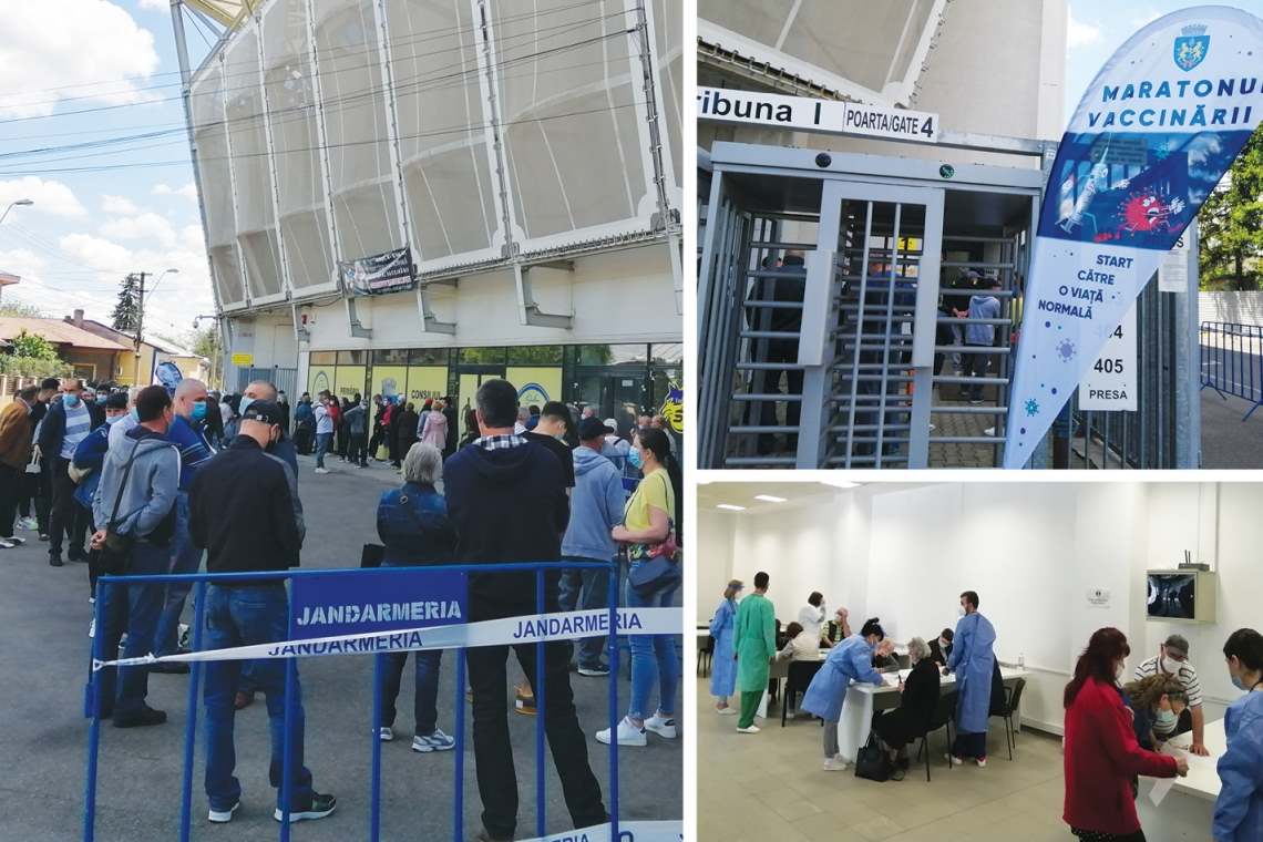 Un nou maraton al vaccinării la Stadionul Ilie Oană din Ploiești, weekendul viitor