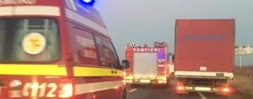 Un microbuz și două autoutilitare, implicate într-un accident, pe DN1 