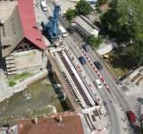 Podul de pe DN1, peste pârâul Azuga, a fost finalizat. Se reia circulația pentru vehiculele cu masa mai mare de 7,5 tone