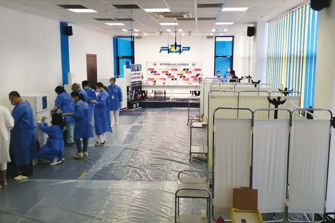 Vaccinare cu Pfizer și Johnson, în weekend, la Stadionul Ilie Oană din Ploiești