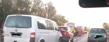 Trafic restricționat pe DN1, la Pucheni, din cauza unui accident
