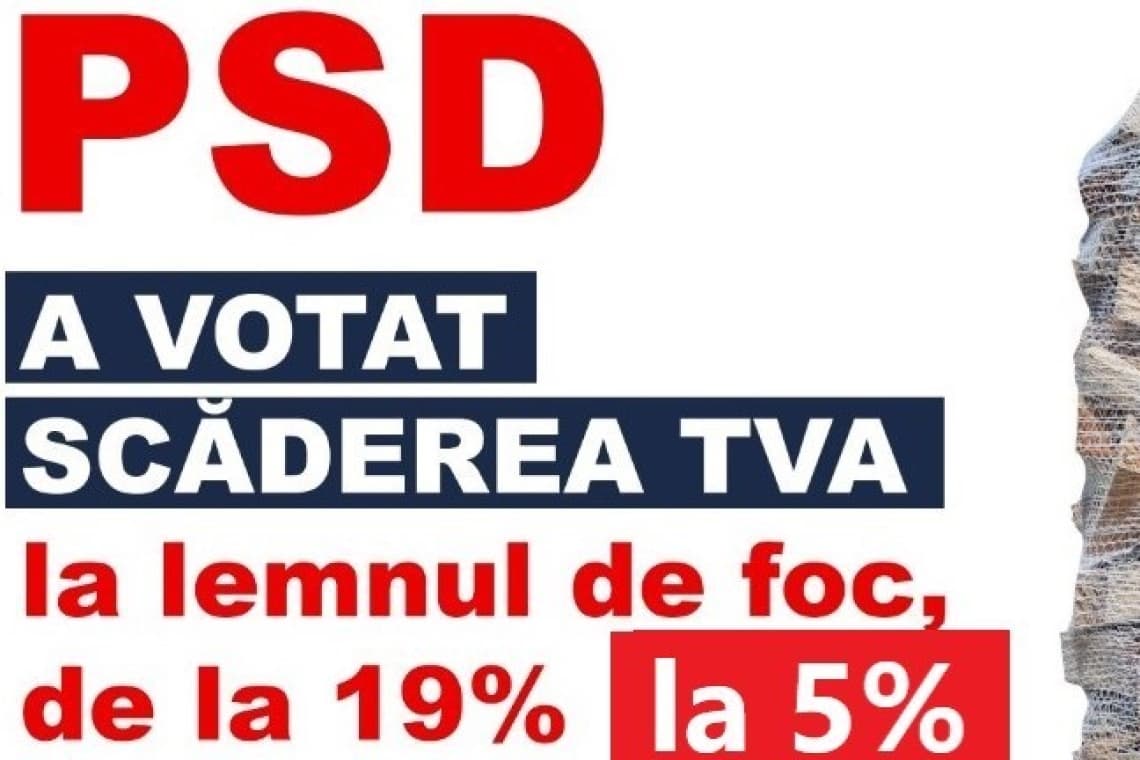 Proiect PSD: Lemnul de foc va fi mai ieftin, de la 1 Decembrie!