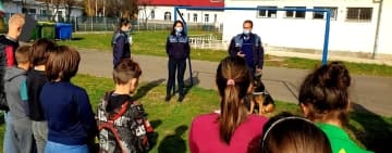 Rex, câinele polițist al IPJ Prahova, în misiune specială, la Vălenii de Munte 