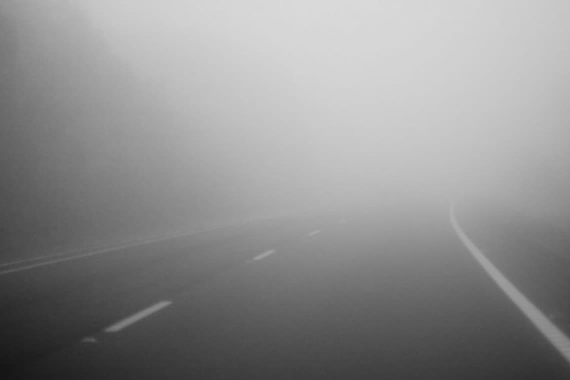 Vizibilitate redusă pe autostrada București-Ploiești, din cauza ceții