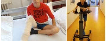 Vă amintiți de băiatul cu picior de elefant, din comuna Bălțești? A făcut deja a treia operație, inclusiv cu ajutorul vostru!