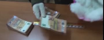 Video/ Trimitea în Italia euro falși, ascunși într-o pernă! 