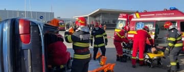 Exercițiu ISU Prahova în caz de accident major - explozie urmată de incendiu