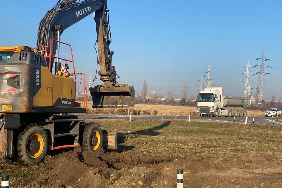 Sens giratoriu la intersecția DN1A - DJ 139, pe raza comunei Berceni