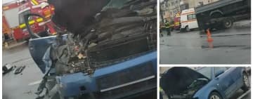 Accident pe DN1, la Potigrafu. Trafic restricționat 