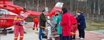 Elicopterul SMURD, solicitat la Sinaia pentru preluarea unui pacient care a suferit un infarct