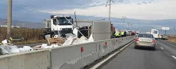 Traficul rutier s-a reluat pe o bandă, la Bănești, pe sensul Brașov-Ploiești