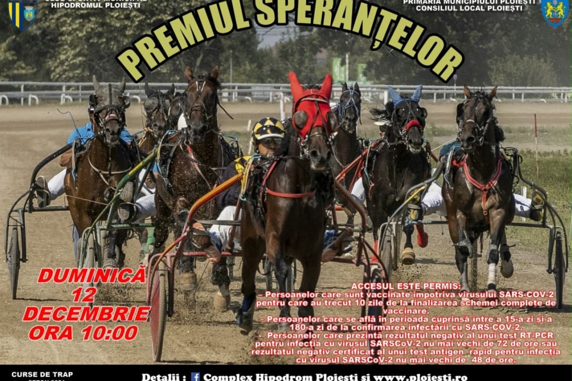 Premiul Speranțelor și Premiul Agriculturii, duminică, la Hipodromul Ploiești