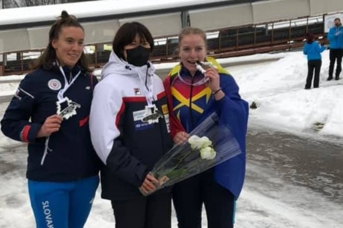 Prahoveanca Georgeta Popescu a urcat pe podium, într-o competiție europeană la monobob!