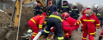 Un mal de pământ s-a prăbușit peste un bărbat, la ieșirea din Urlați spre Ceptura