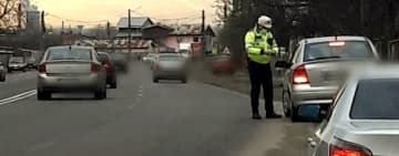 Acțiune a polițiștilor de la Rutieră pe DN1 B, la Valea Călugărească